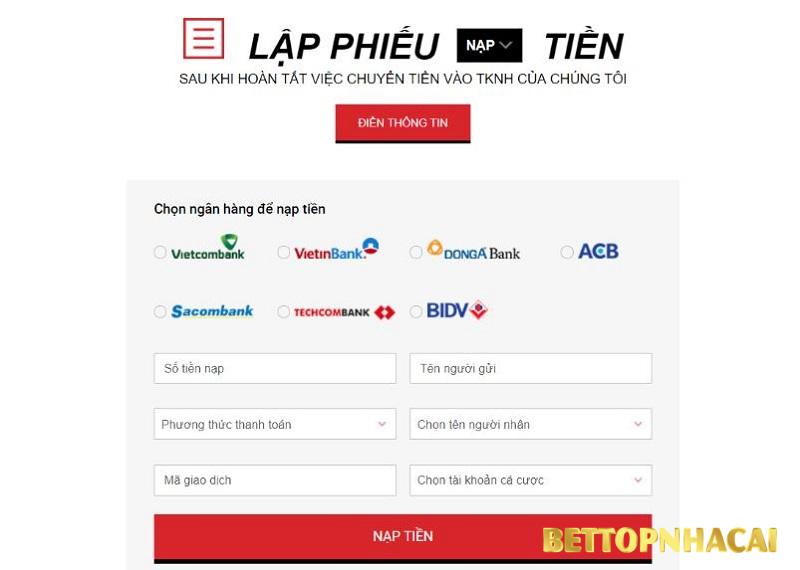 Cách để nạp tiền vào tài khoản cá cược nhà cái 388bet ?