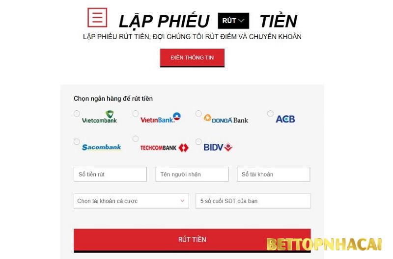 Làm sao để rút tiền về tài khoản khi cá cược tại 388bet ?