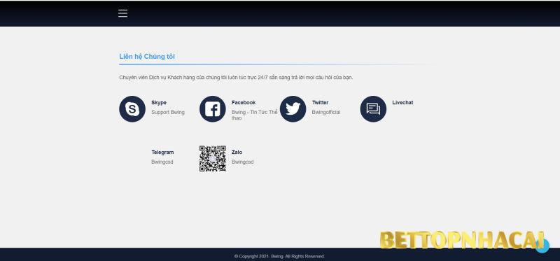 Liên hệ bộ phận CSKH nhà cái Bwing như thế nào?