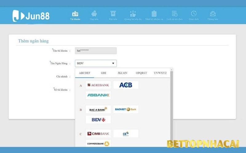 Giao dịch nạp rút tiền tại Jun88 ra sao?
